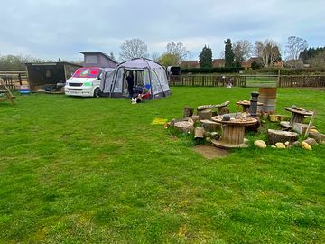 Awnings and tents permitted in the paddock