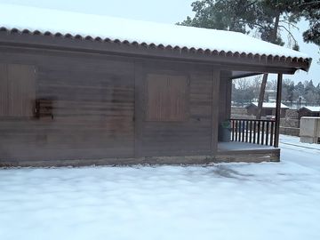 The chalet in winter
