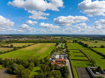 Aerial shot of the site