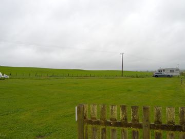View across the site looking north-east