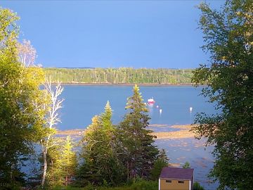 Over the cove at sunset