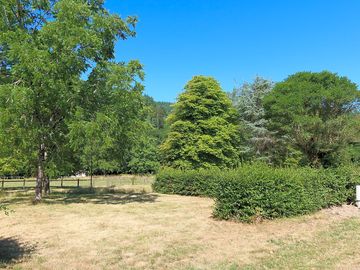 Grass pitches in neat landscaping