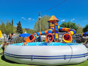 Pool and slides