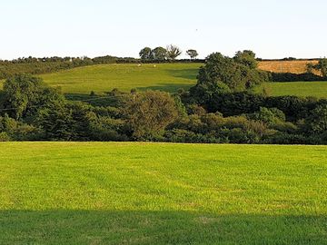 Surrounded by farm fields