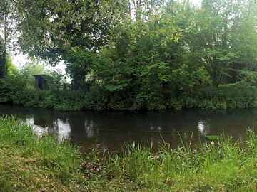 The frome river runs by the site