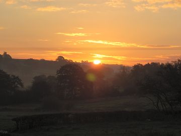 Sunrise at the site