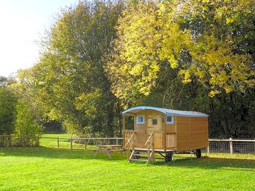 Shepherd's hut exterior