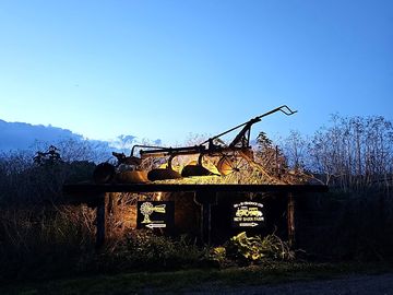 Sign at front