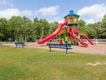 Playground with seating for parents