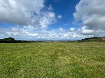 Level camping field with far-reaching views