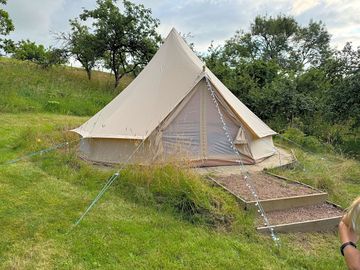 Space for a large tent