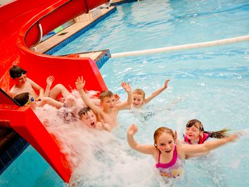 Fun for all in the indoor heated pool