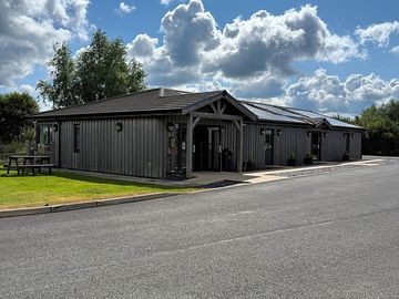 Reception and toilet block