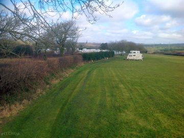 Plenty of space in the pitching field