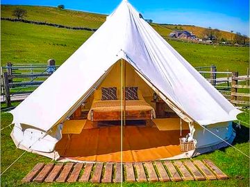 Bell tent exterior