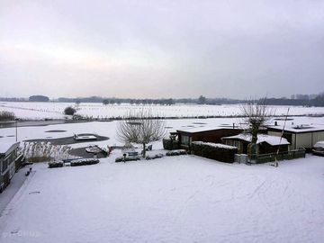 Covered in snow