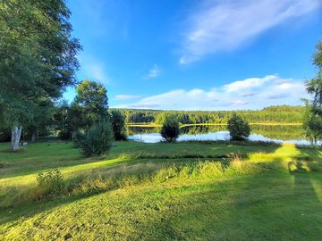 Pitch overlooking the lake