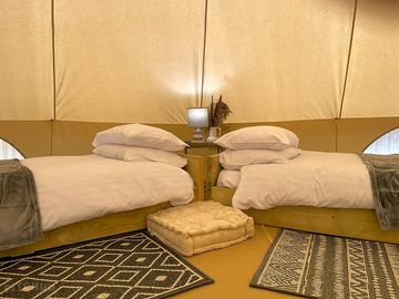 Two single beds
