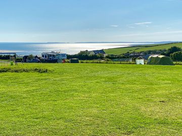 Pitch with sea views