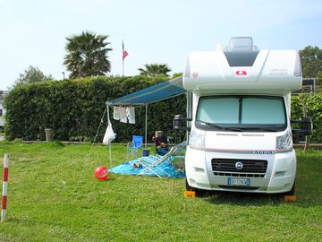 Sunny grass pitches