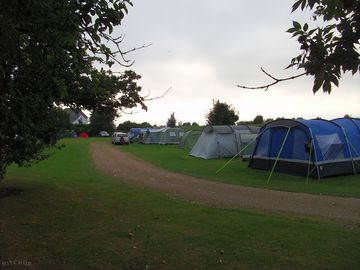 Paddock area for tents