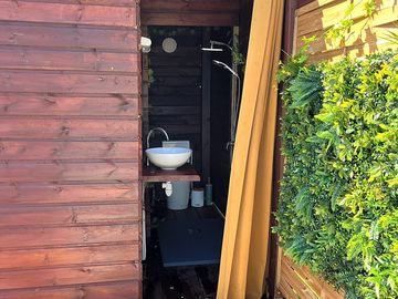 Entrance to the bathroom