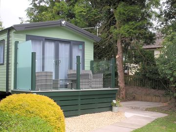 Front view with balcony complete and shingle