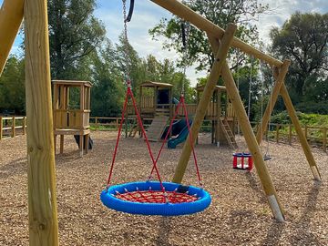 Swings and play area