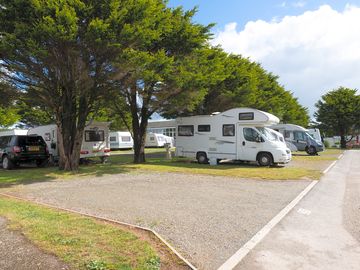 Hardstanding pitch with water electric and drainage