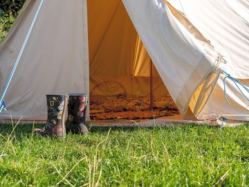 Bell tent entrance