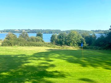 Rutland water golf course, a mile away