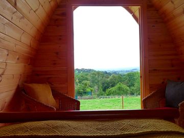 View from inside pod