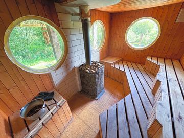 Shared wood-fired sauna