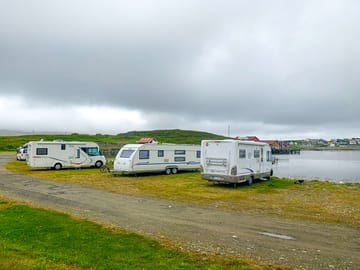 Camping at the harbour