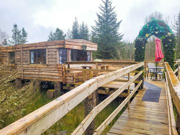 Entrance to the Hideaway Lodge