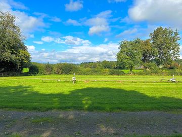 Peaceful grass pitches