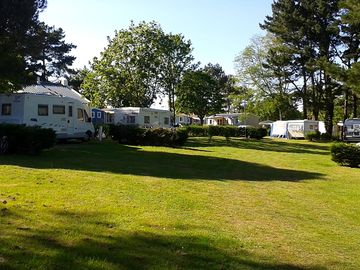Camping pitches with electricity