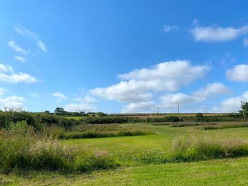 Surrounded by fields