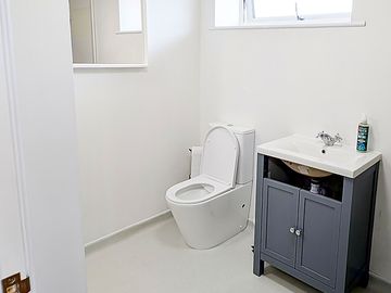Toilet & shower block