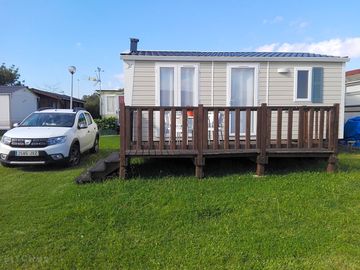 Static caravan exterior