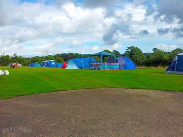 Spacious non-electric grass pitches