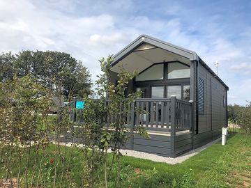 Glamping cabin exterior