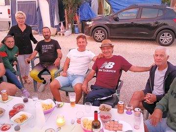 Lunch courtesy of french friends.