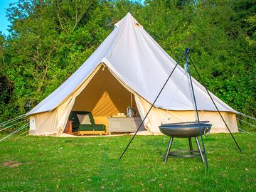 One of our beautifully furnished Glamping tents