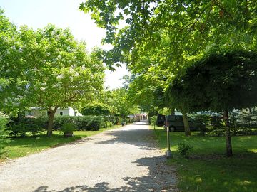 Wide paths for easy access to pitches