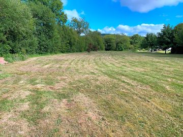 View down the top camping field