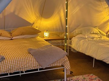 Bell tent interior