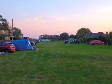 Dusk arriving on site