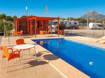 Swimming pool with terrace