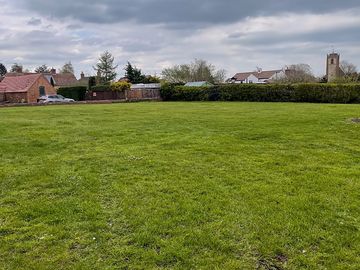 Field as seen from the river